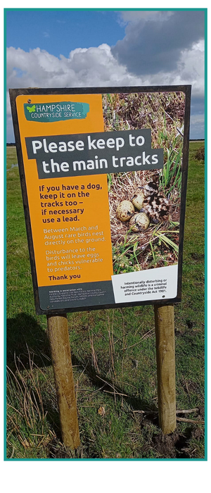 HCC Countryside Service sign